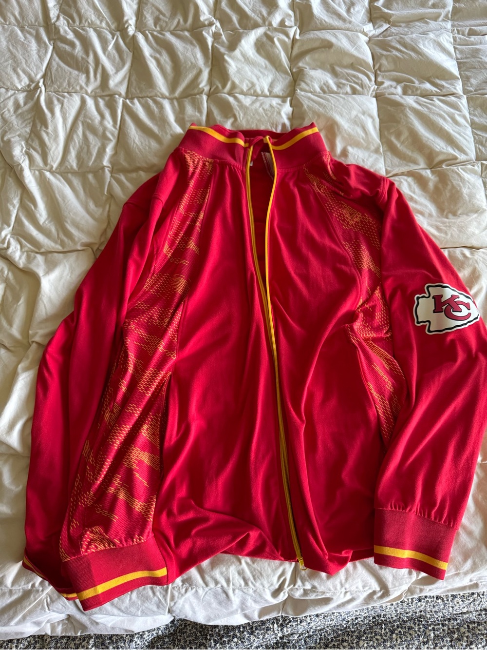 NFL Red and Yellow Kansas City Chiefs Utility Jacket